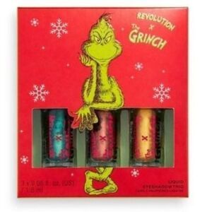 Revolution x Grinch Liquid Eyeshadow Trio